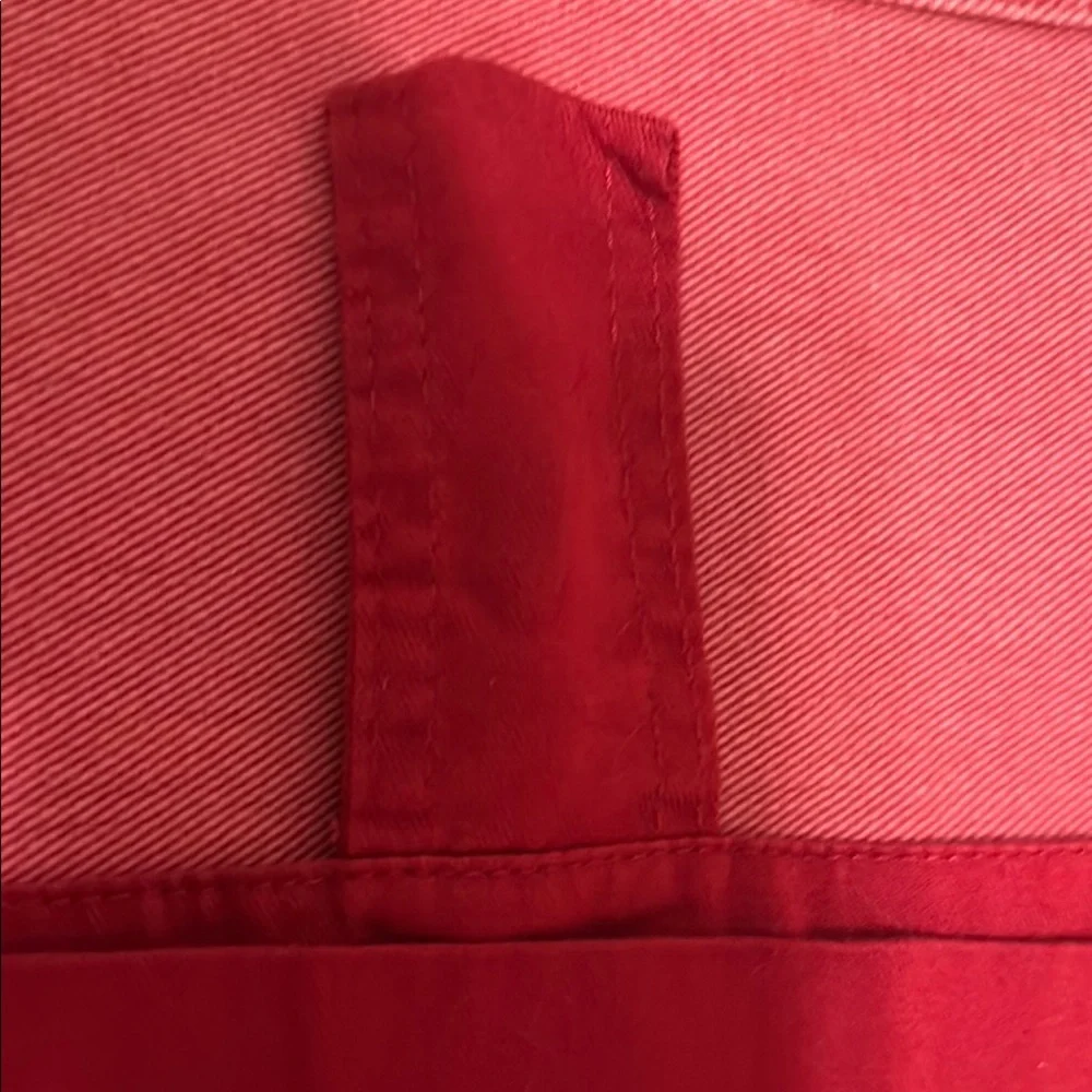 Mainstays Red Cotton Fabric Long Drape Panels 2  with 6 Hang Loops